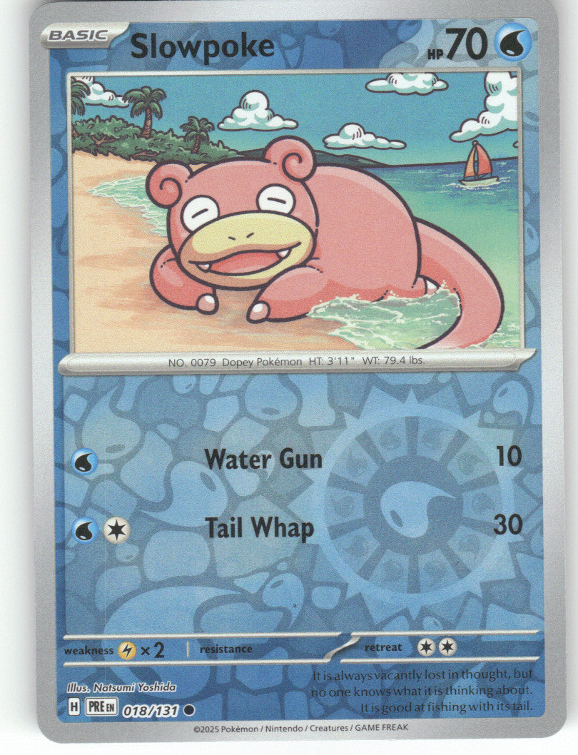 Slowpoke Reverse Holo Common SV: Prismatic Evolutions 018/131 NM