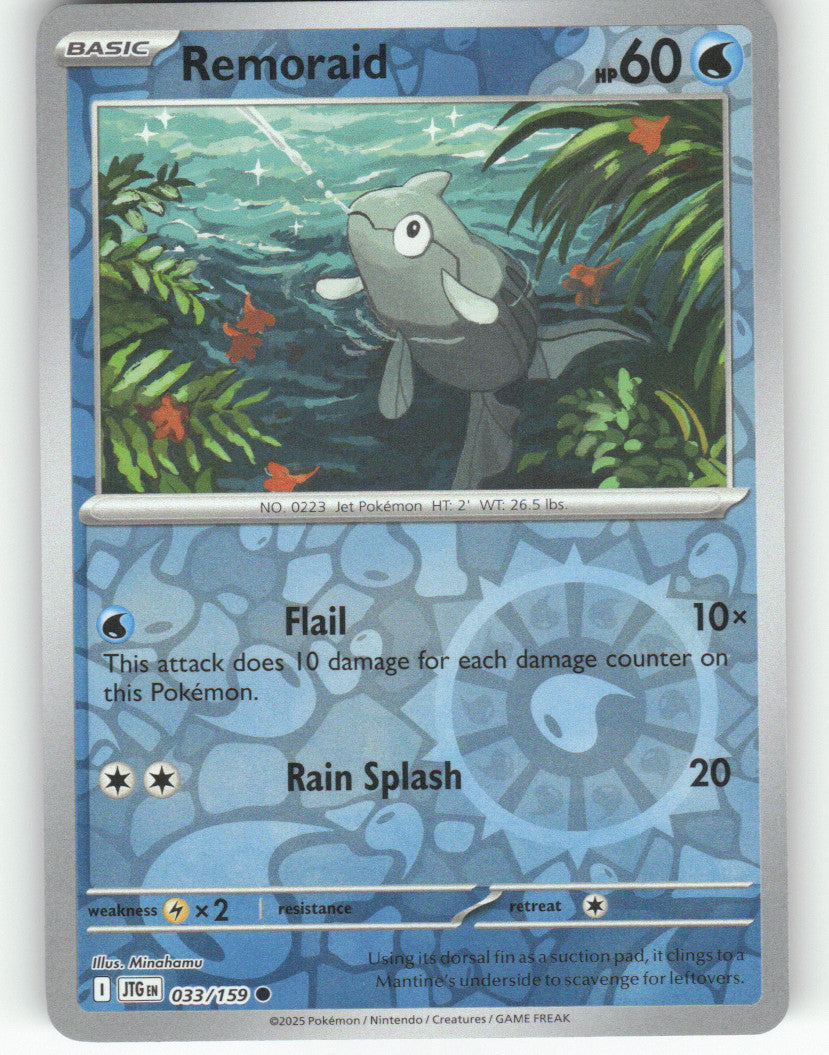 Remoraid Reverse Holo Common SV09: Journey Together 033/159 NM