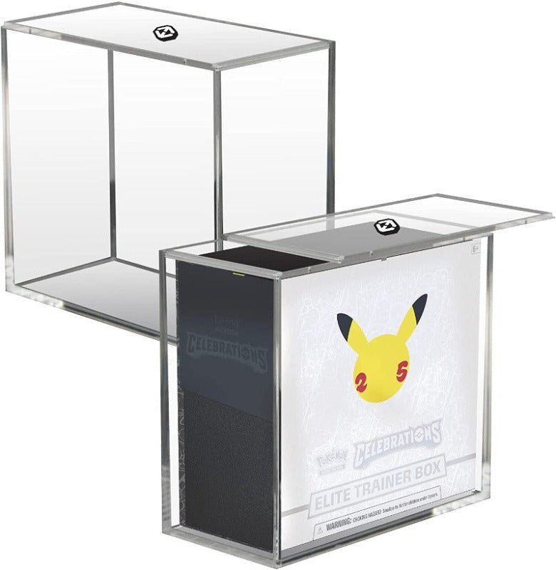 Pokemon ETB Elite Trainer Box w/ Sliding Lid Anti-UV - EVORETRO Acrylic Protector 4.0MM