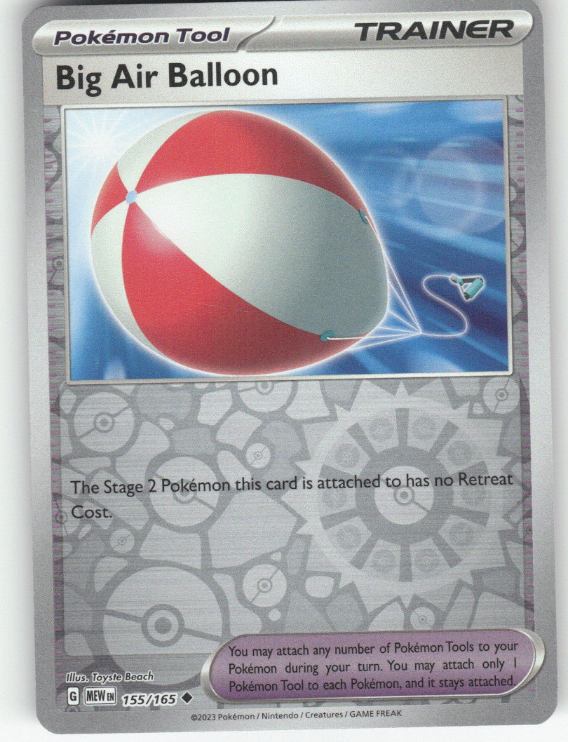 Big Air Balloon Reverse Holo Uncommon SV: Scarlet & Violet 151 155/165 NM