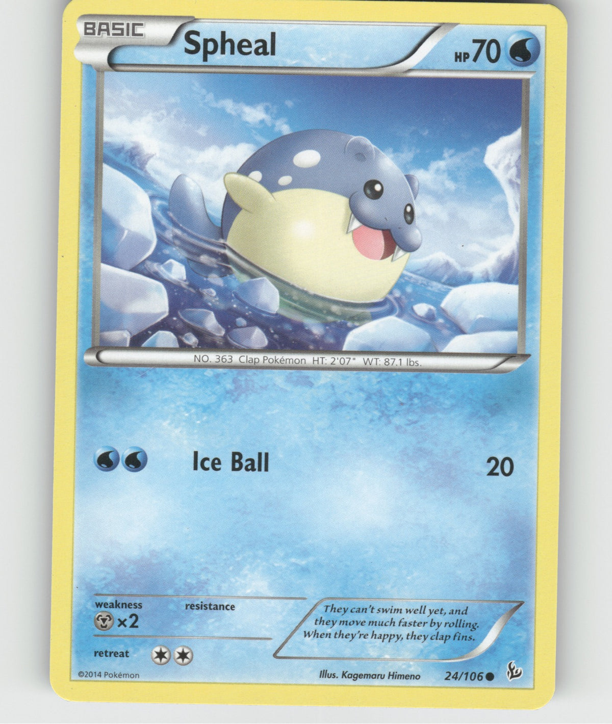 Spheal Common XY - Flashfire 24/106 NM