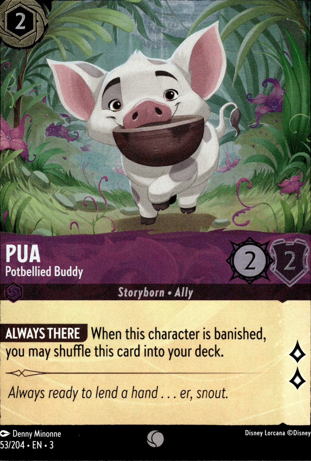Pua - Potbellied Buddy Cold Foil Common Into the Inklands 53/204 NM