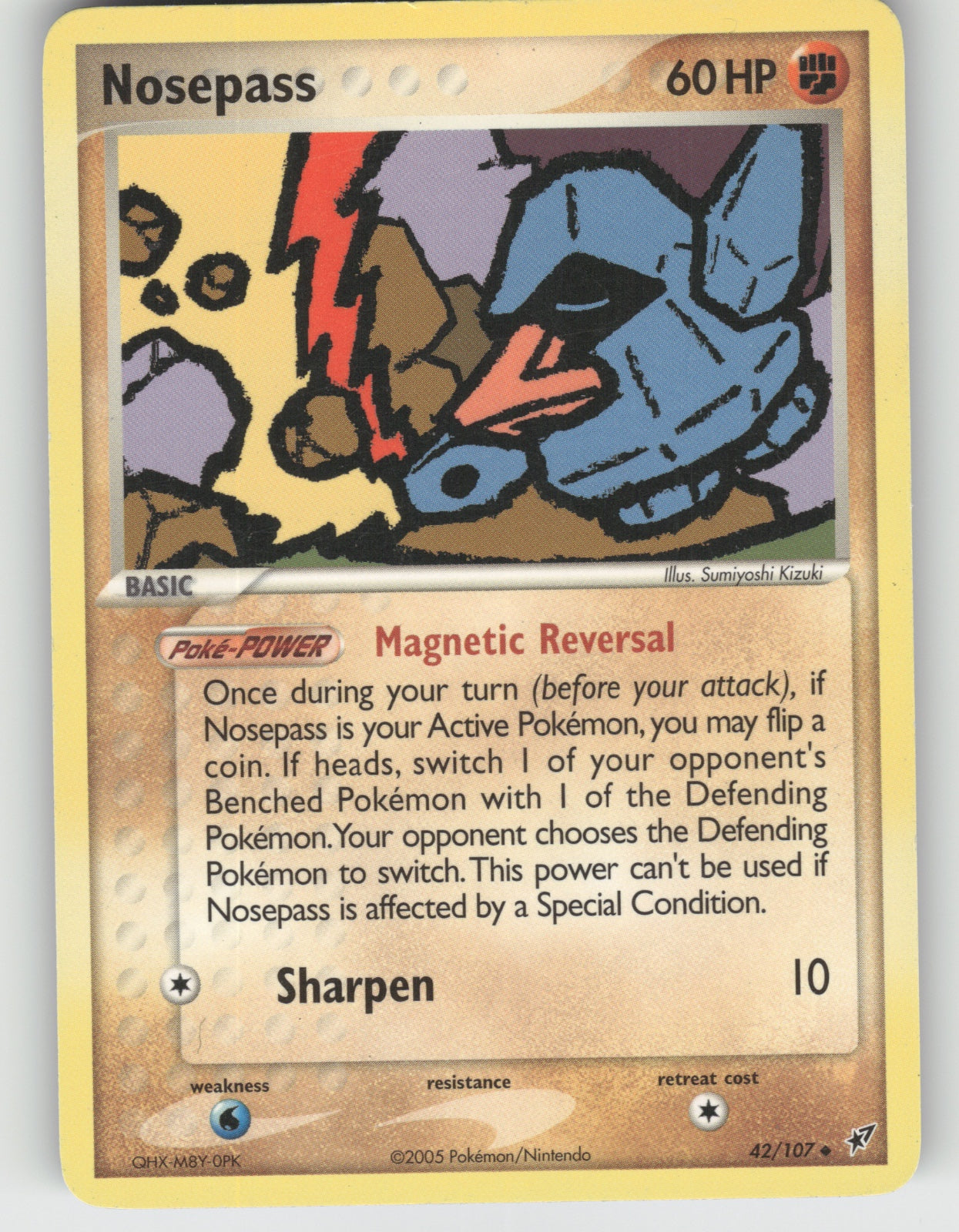 Nosepass Uncommon EX Deoxys 42/107 NM