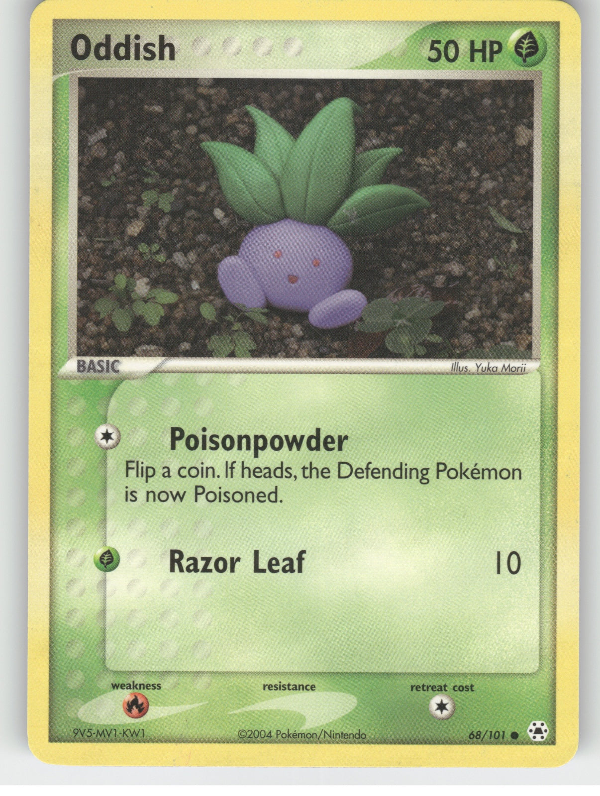 Oddish Common EX Hidden Legends 68/101 NM