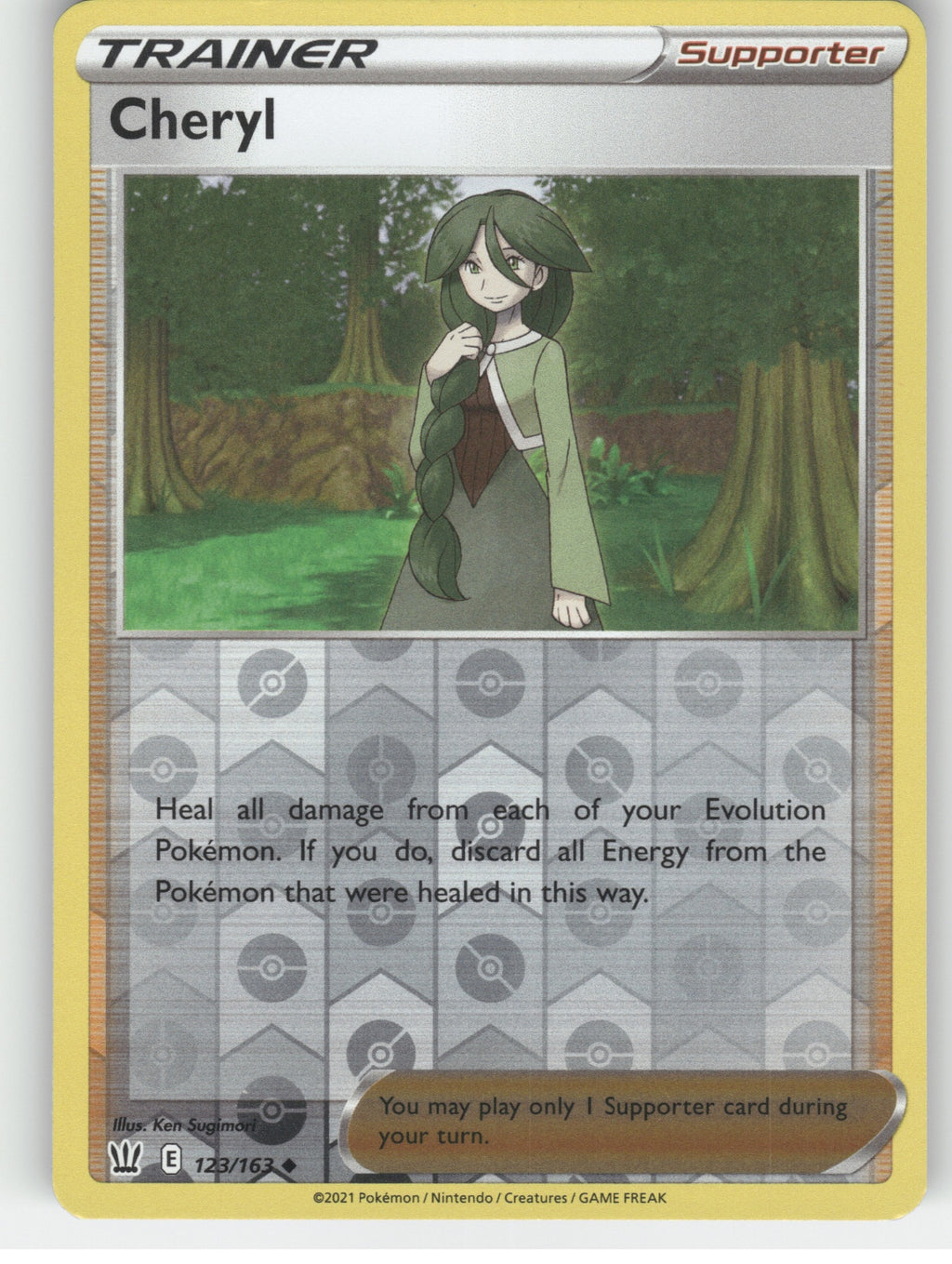 Cheryl Reverse Holo Uncommon SWSH05: Battle Styles 123/163 NM