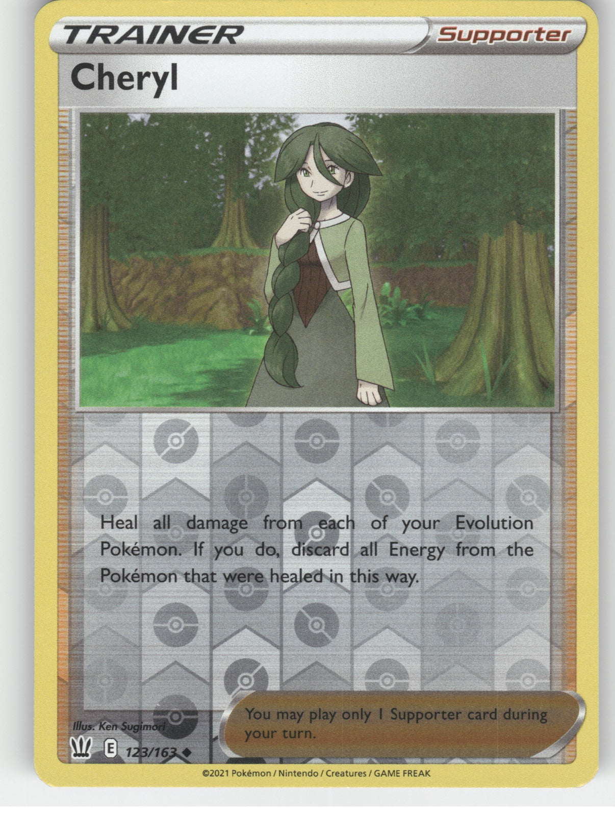 Cheryl Reverse Holo Uncommon SWSH05: Battle Styles 123/163 NM