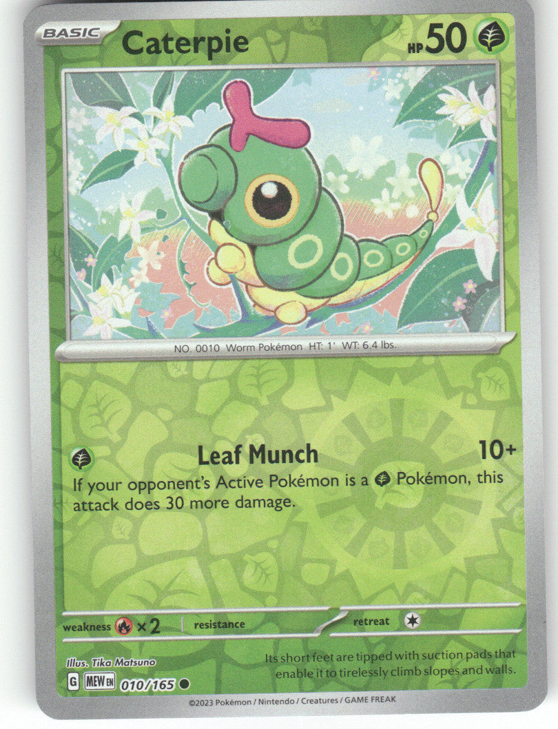 Caterpie Reverse Holo Common SM Base Set 1/149 NM