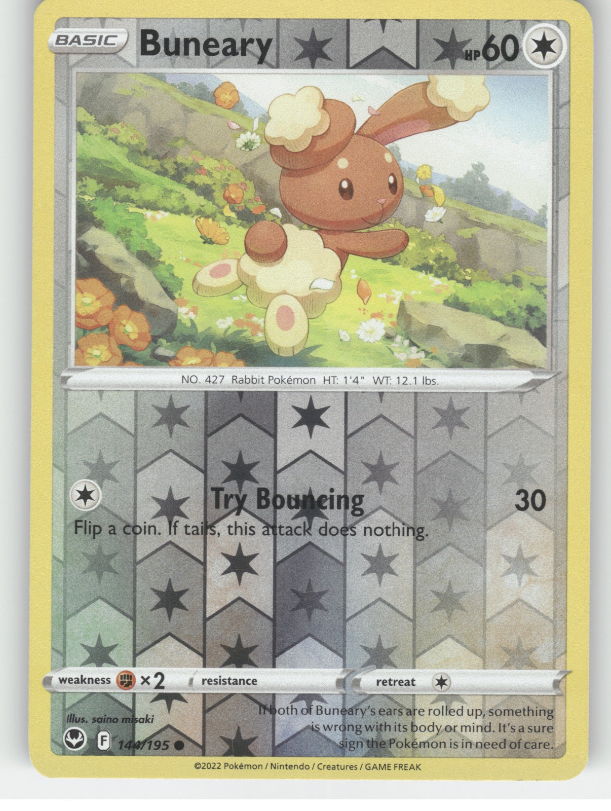 Buneary Reverse Holo Common Legends Awakened 86/146 NM