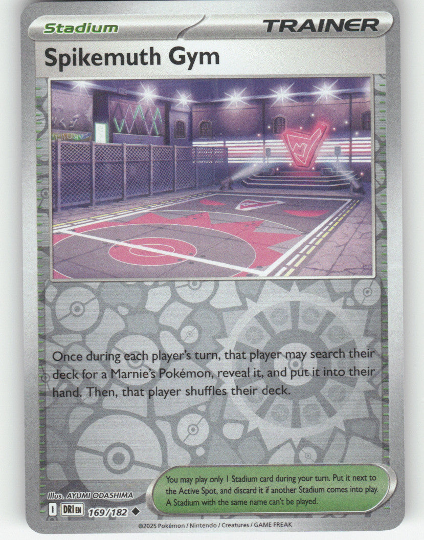 Spikemuth Gym Reverse Holo Uncommon SV10: Destined Rivals 169/182 NM
