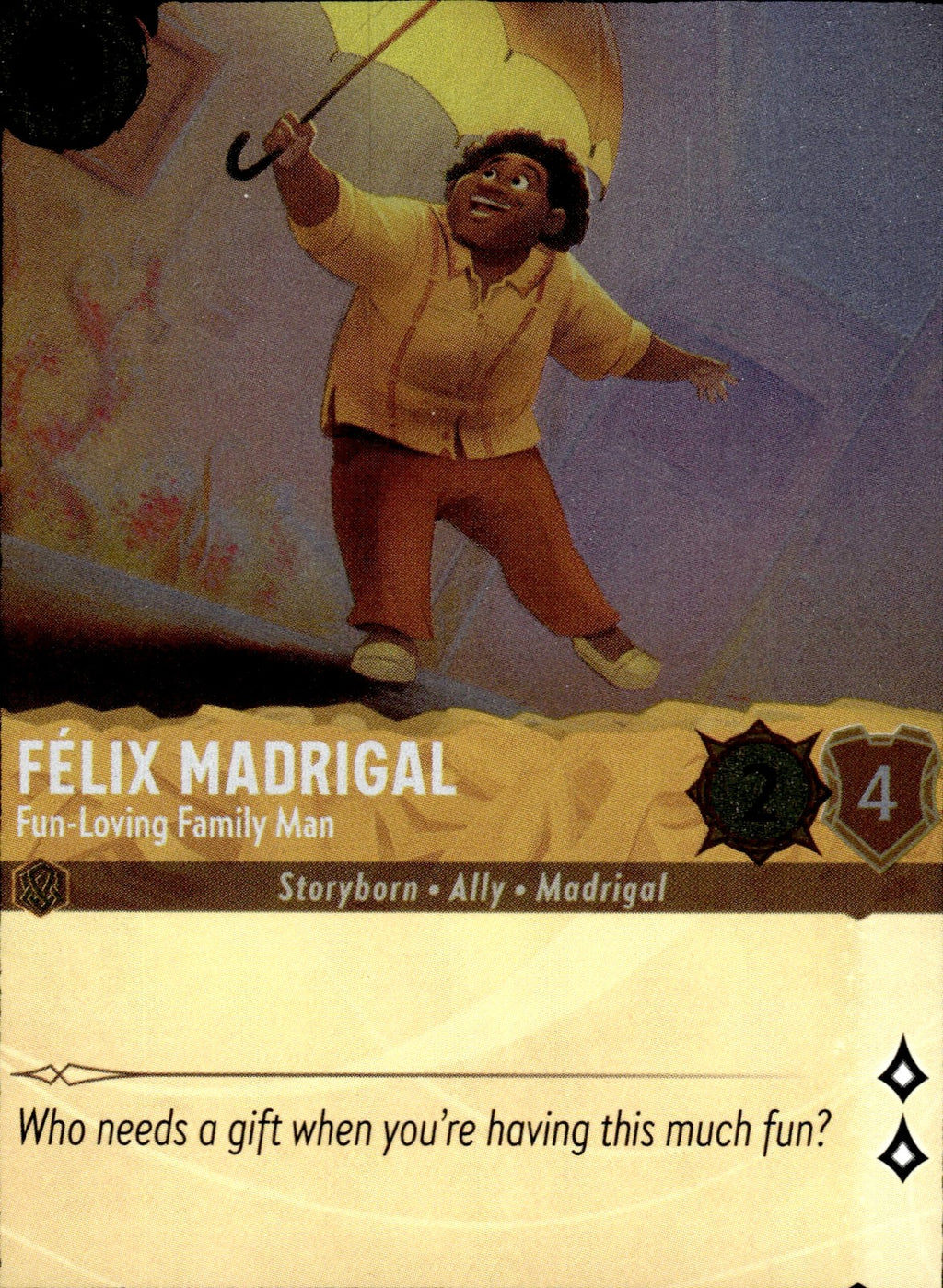 Felix Madrigal - Fun-Loving Family Man Cold Foil Ursula's Return 9/204 NM