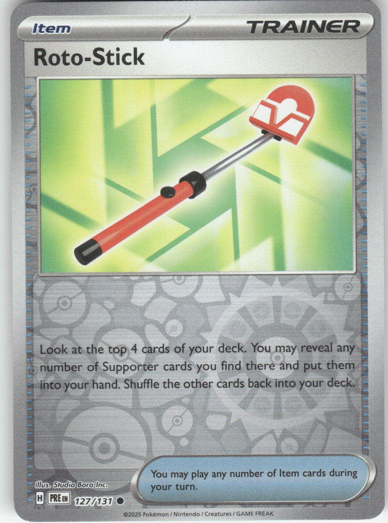 Roto-Stick Reverse Holo Common SV: Prismatic Evolutions 127/131 NM