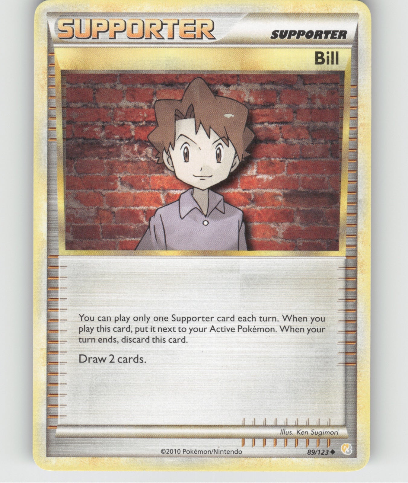 Bill Uncommon HeartGold SoulSilver 89/123 NM