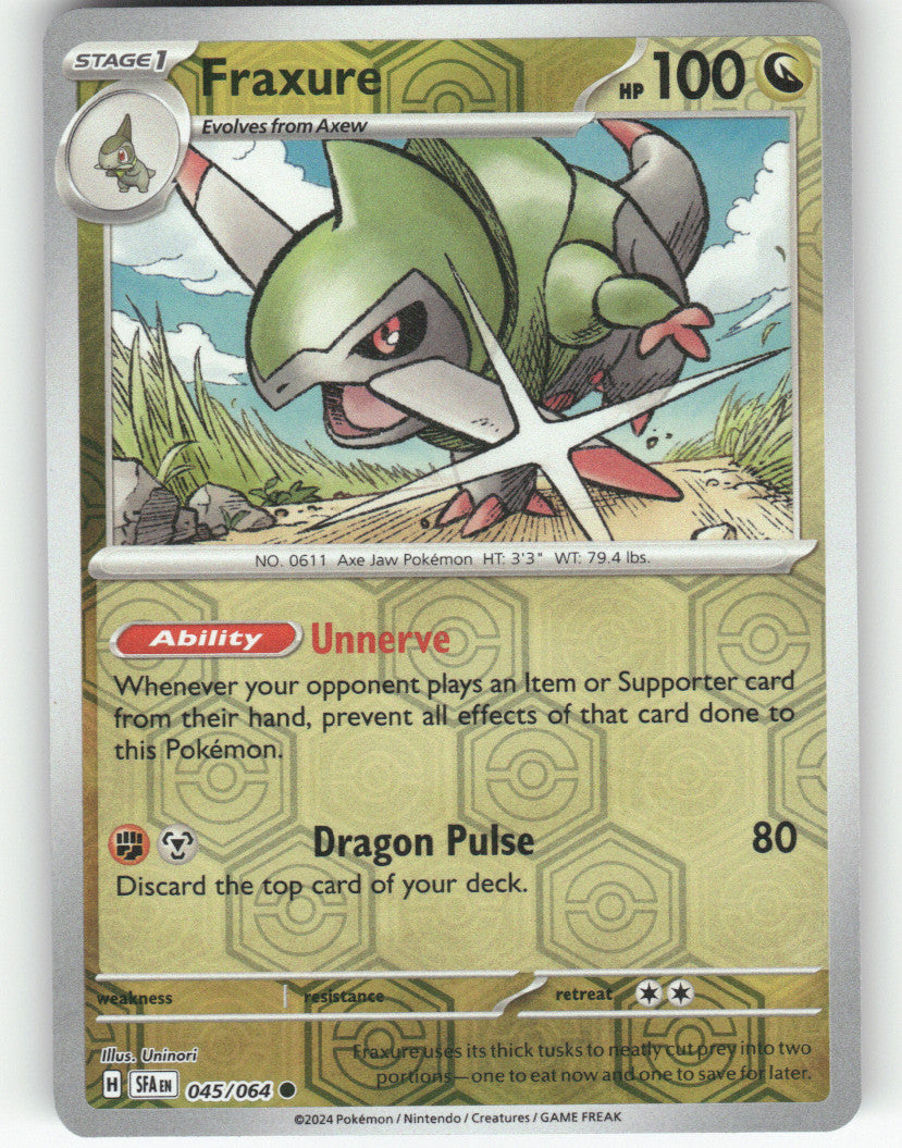 Fraxure Reverse Holo Common SV: Shrouded Fable 045/064 NM