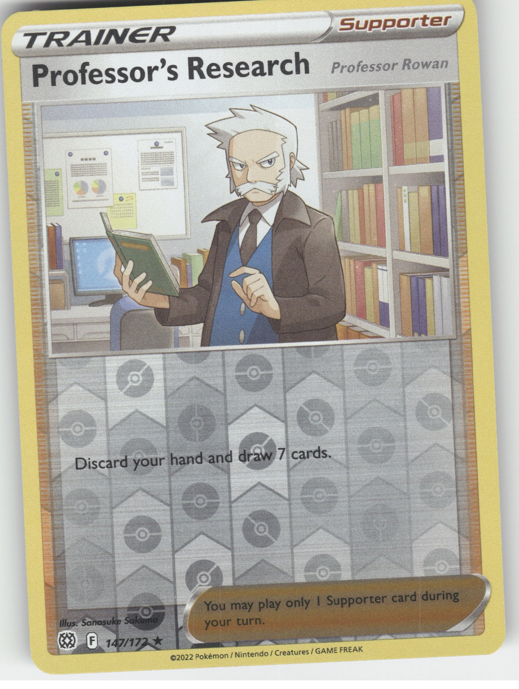 Professor's Research [Rowan] Reverse Holo SWSH09: Brilliant Stars 147/172 NM