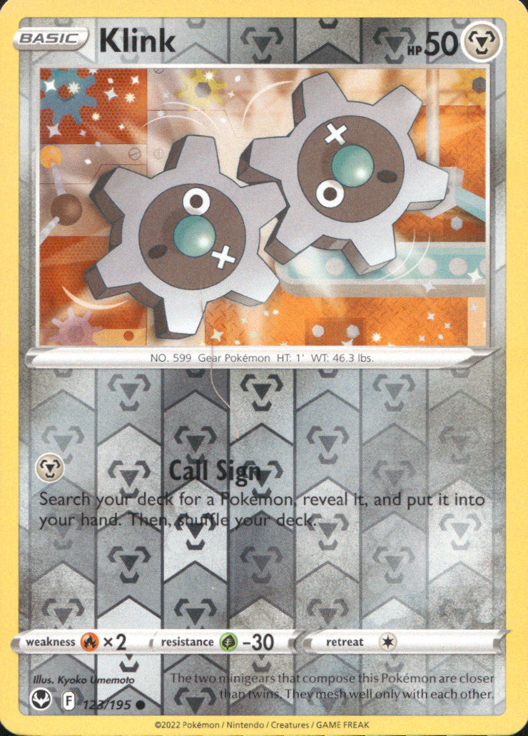 Klink Reverse Holo Common SWSH12: Silver Tempest 123/195 NM