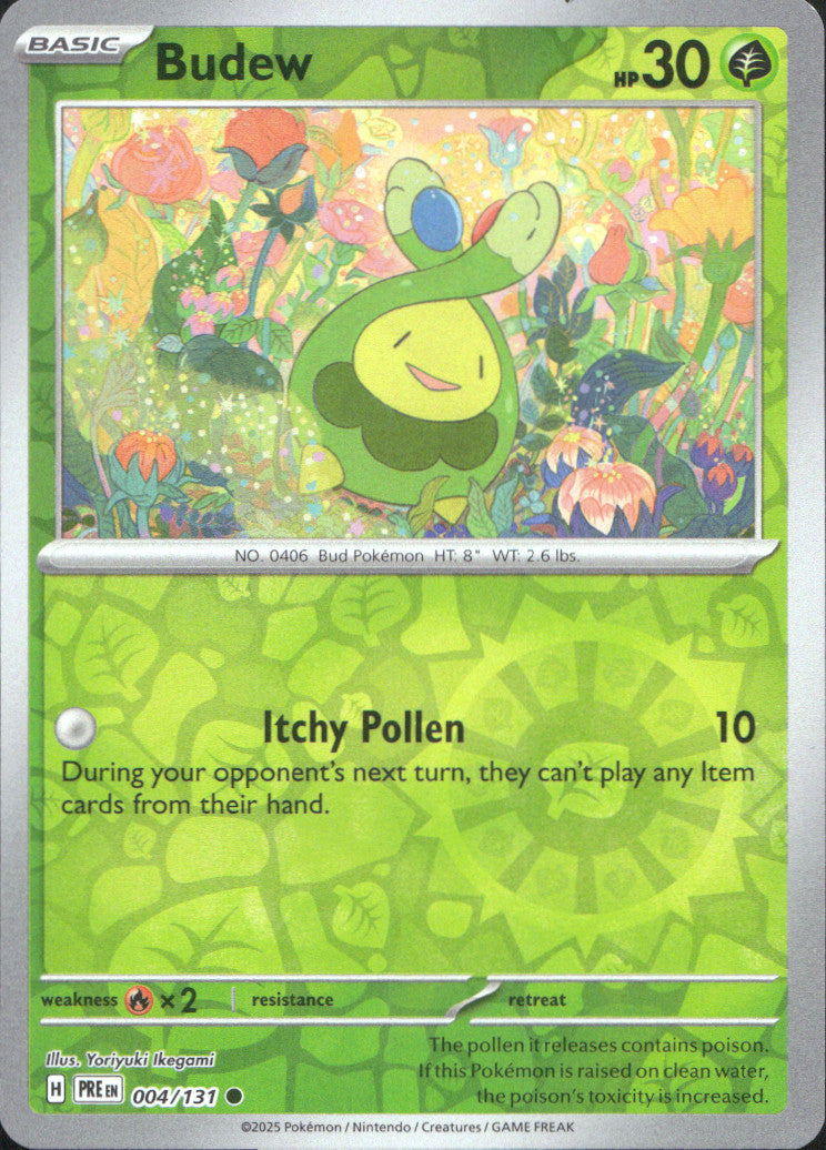 Budew Reverse Holo Common SV: Prismatic Evolutions 004/131 NM