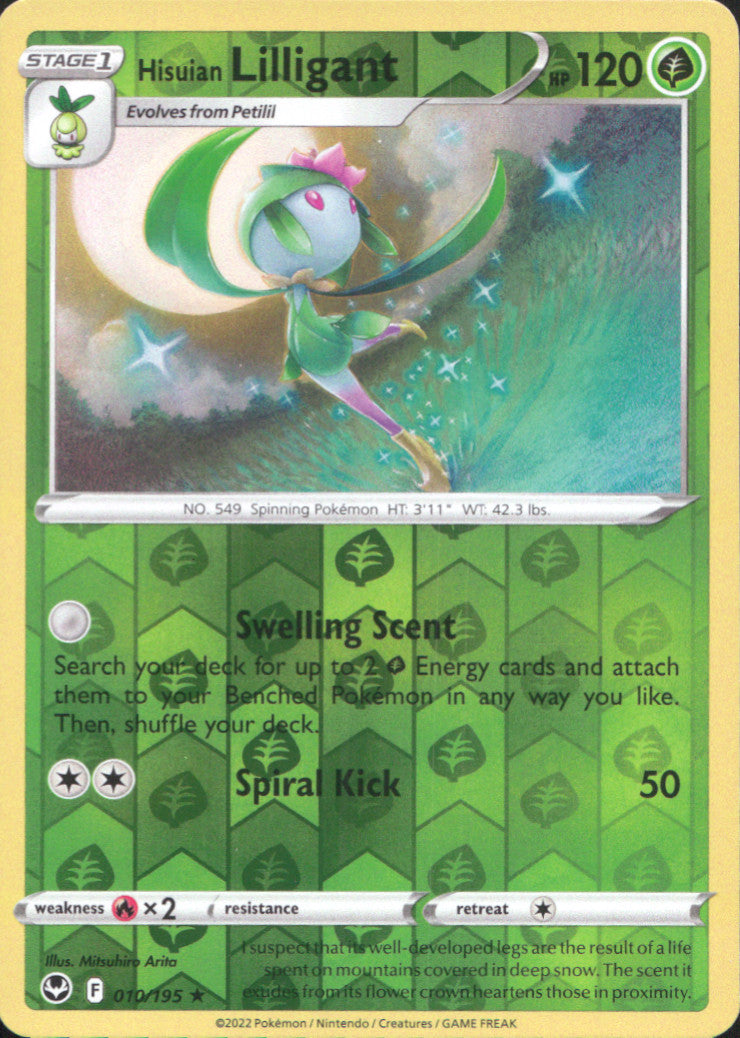 Hisuian Lilligant Reverse Holo Rare SWSH12: Silver Tempest 010/195 NM