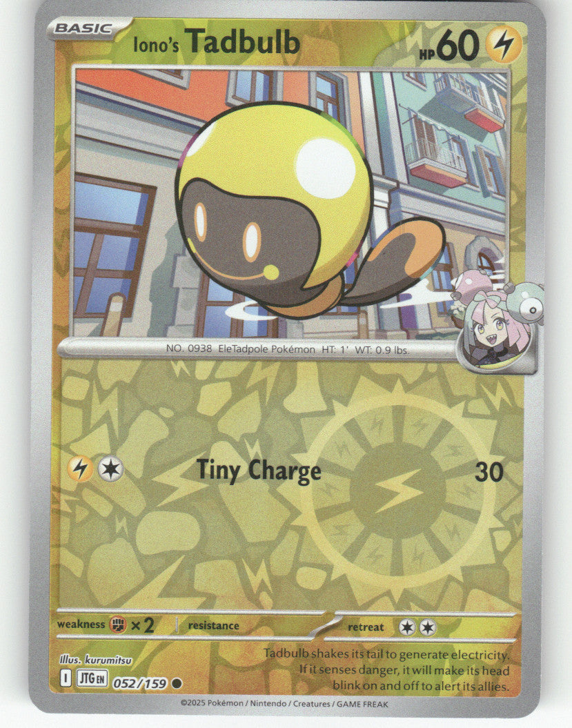 Iono's Tadbulb Reverse Holo Common SV09: Journey Together 052/159 NM