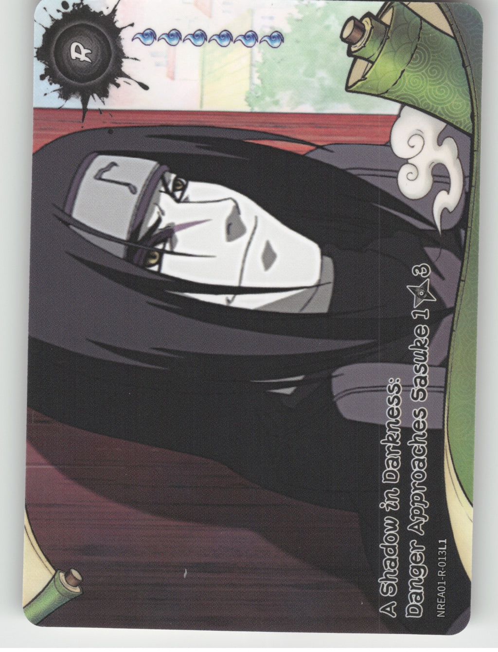 A Shadow In Darkness: Danger Approaches Sasuke\n1/3 Base R Earth Scroll Series 1 front