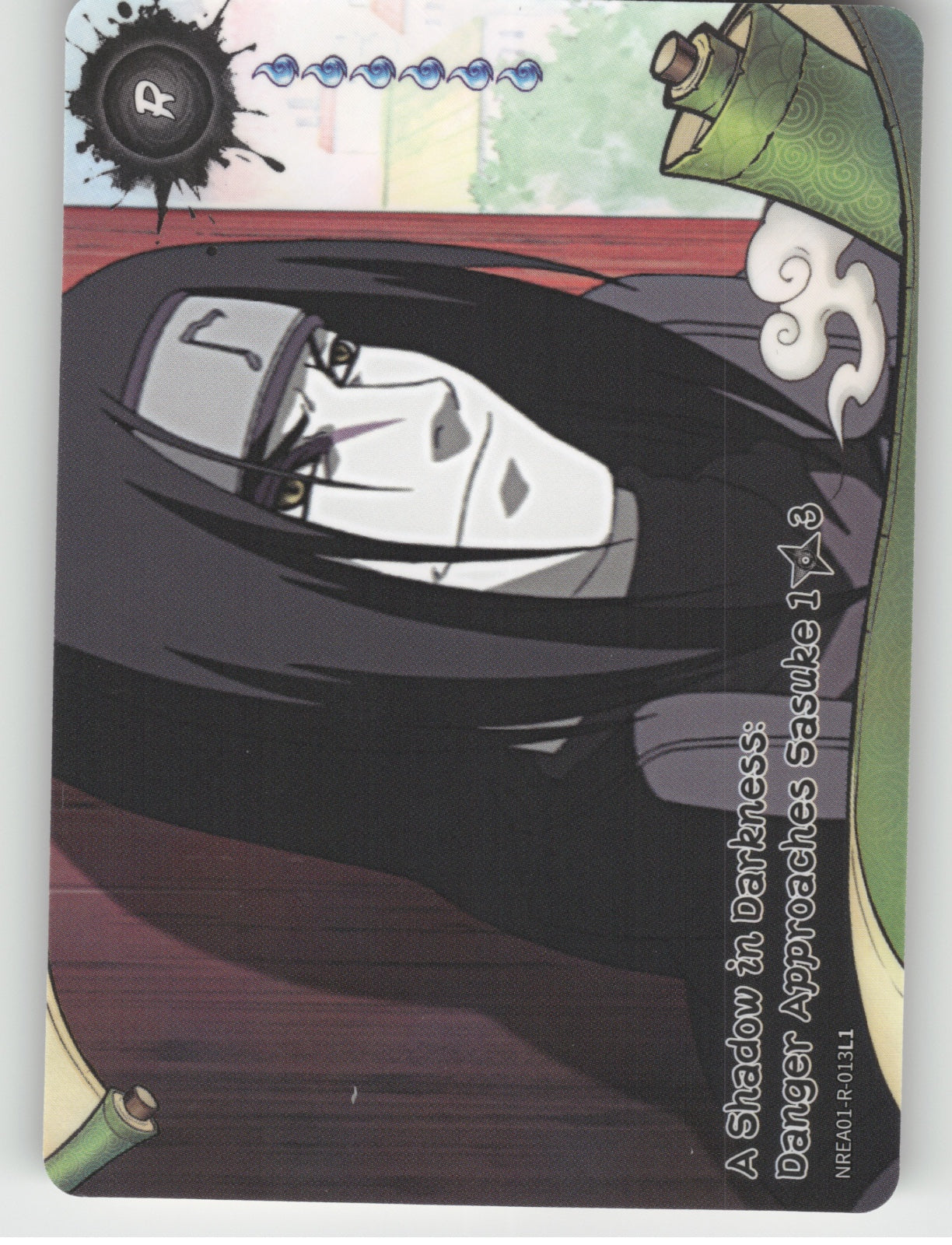 A Shadow In Darkness: Danger Approaches Sasuke\n1/3 Base R Earth Scroll Series 1 front