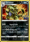 Tyranitar Reverse Holo Holo Rare Pokemon GO 043/078 NM