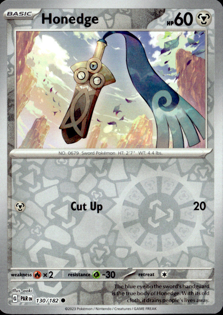 Honedge Reverse Holo Common SV04: Paradox Rift 130/182 NM