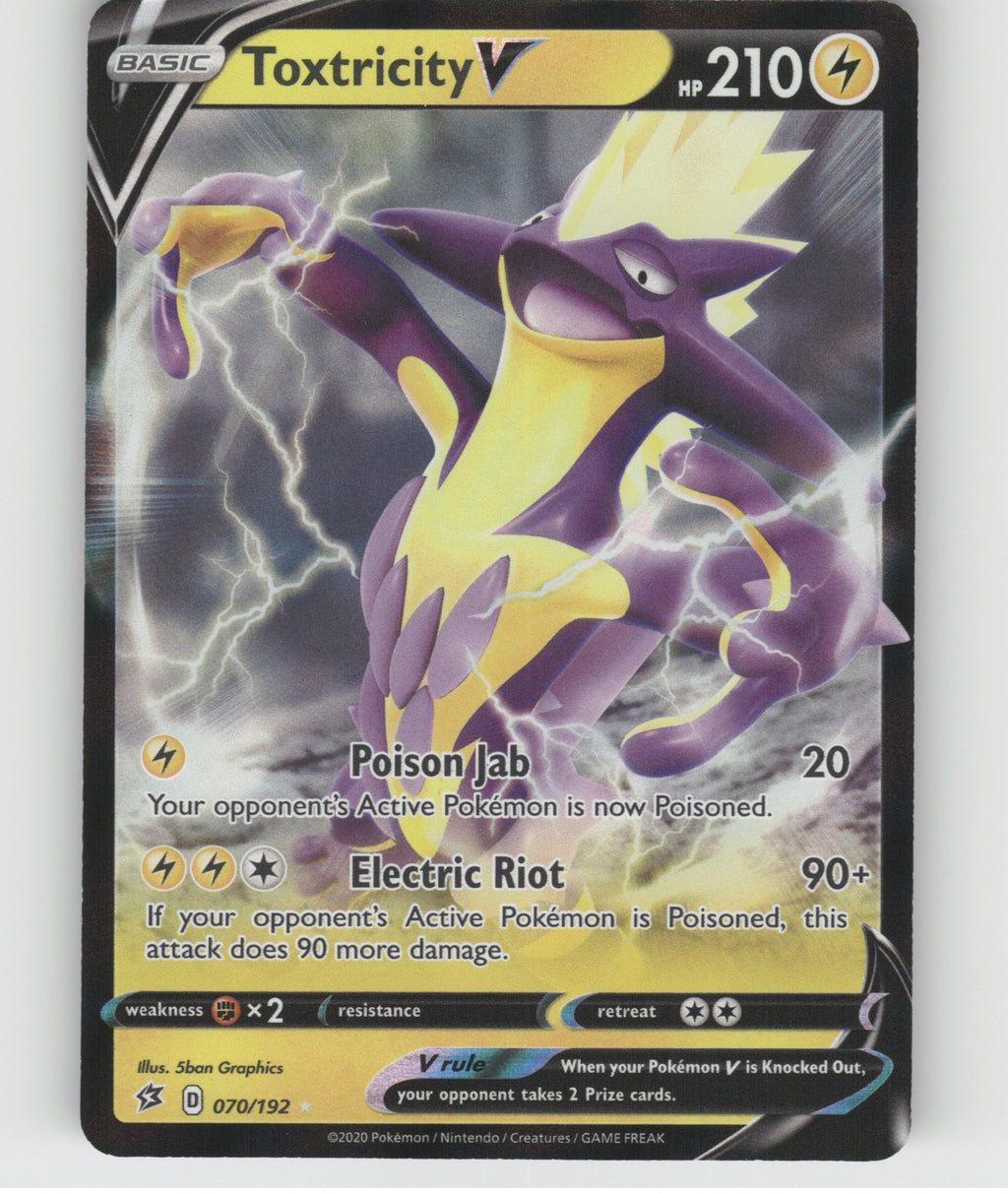 Toxtricity V Holo Ultra Rare SWSH02: Rebel Clash 070/192 NM