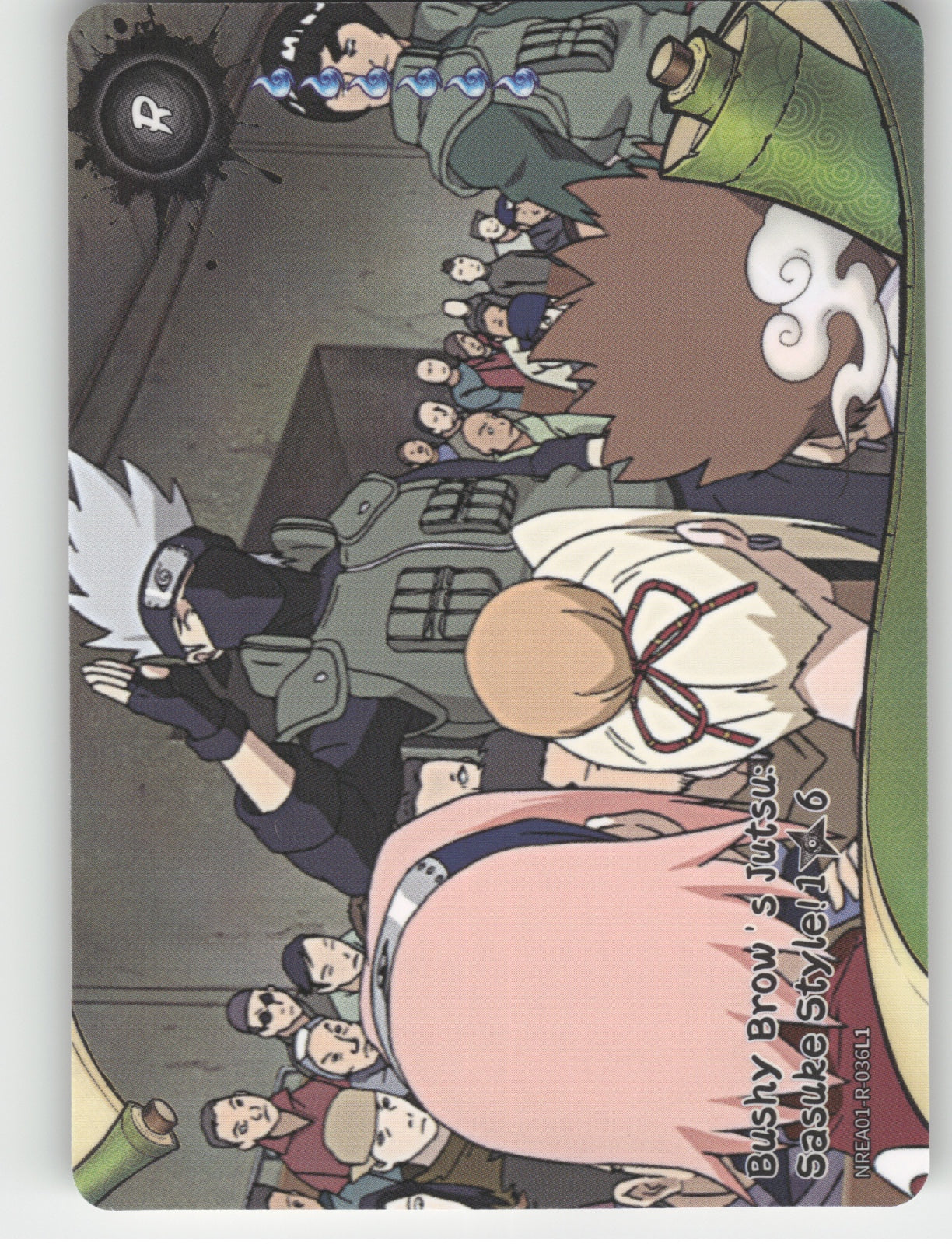 Bushy Brow'S Jutsu: Sasuke Style!\n1/6 Base R Earth Scroll Series 1 036L1 NM front