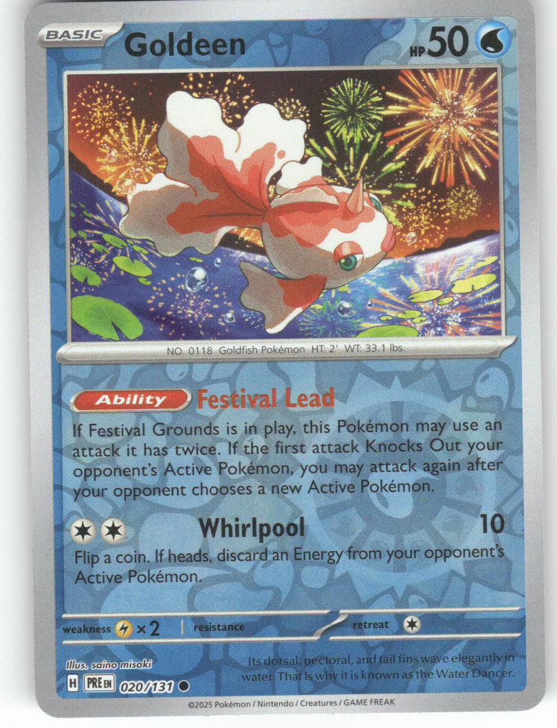 Goldeen Reverse Holo Common SV: Prismatic Evolutions 020/131 NM
