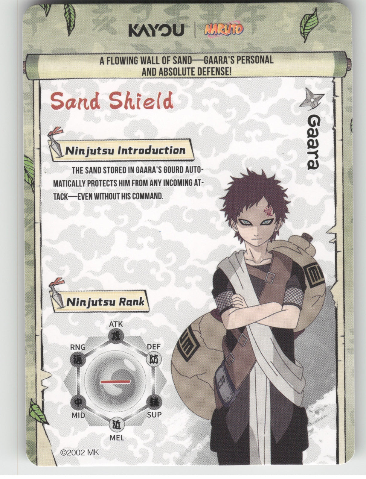 Gaara Base SSR Earth Scroll Series 1 014L3 NM back