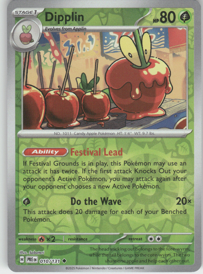 Dipplin Reverse Holo Uncommon SV: Prismatic Evolutions 010/131 NM