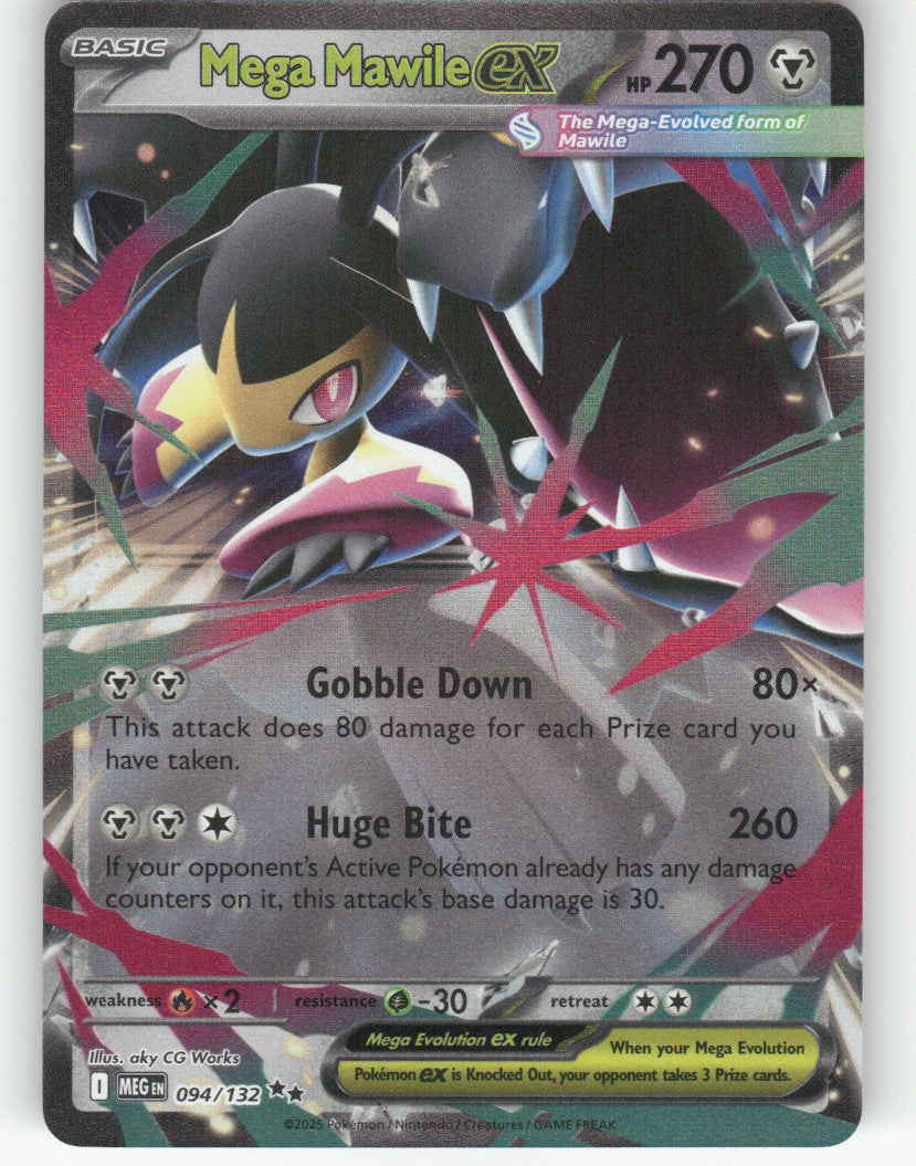 Mega Mawile ex Holo Double Rare ME01: Mega Evolution 094/132 NM