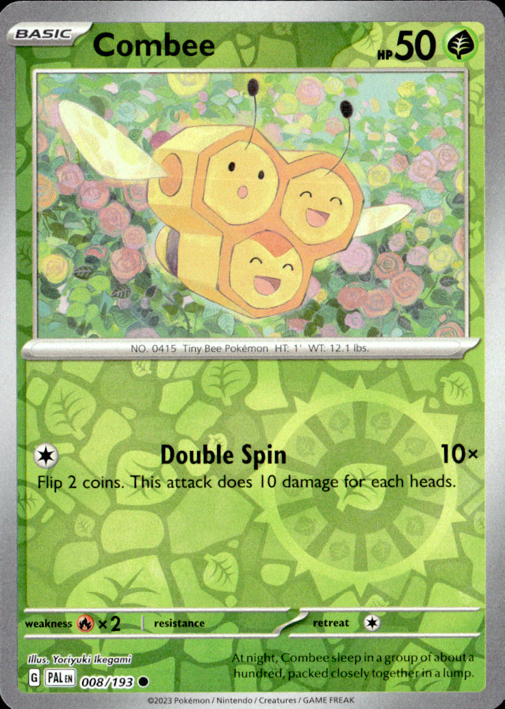 Combee Reverse Holo Common SV02: Paldea Evolved 008/193 NM