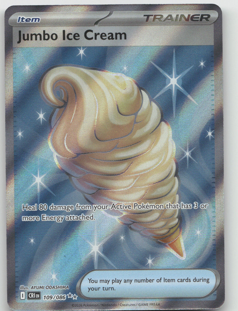 Jumbo Ice Cream Holo Ultra Rare ME04: Chaos Rising 109/086 NM