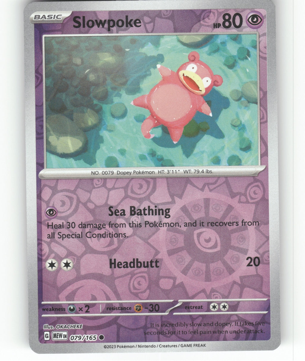 Slowpoke Reverse Holo Common SV: Scarlet & Violet 151 079/165 NM