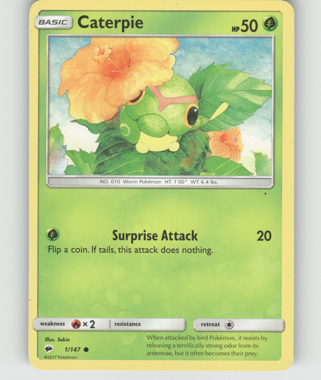 Caterpie Common SM - Burning Shadows 1/147 NM