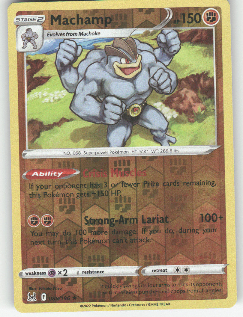 Machamp Reverse Holo Holo Rare SWSH11: Lost Origin 088/196 NM