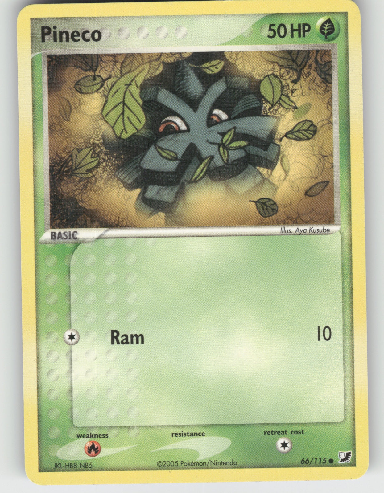 Pineco Common EX Unseen Forces 66/115 NM