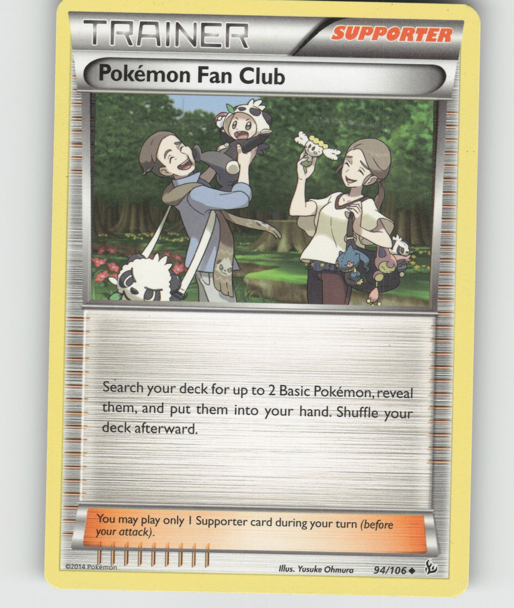 Pokemon Fan Club Uncommon XY - Flashfire 94/106 NM