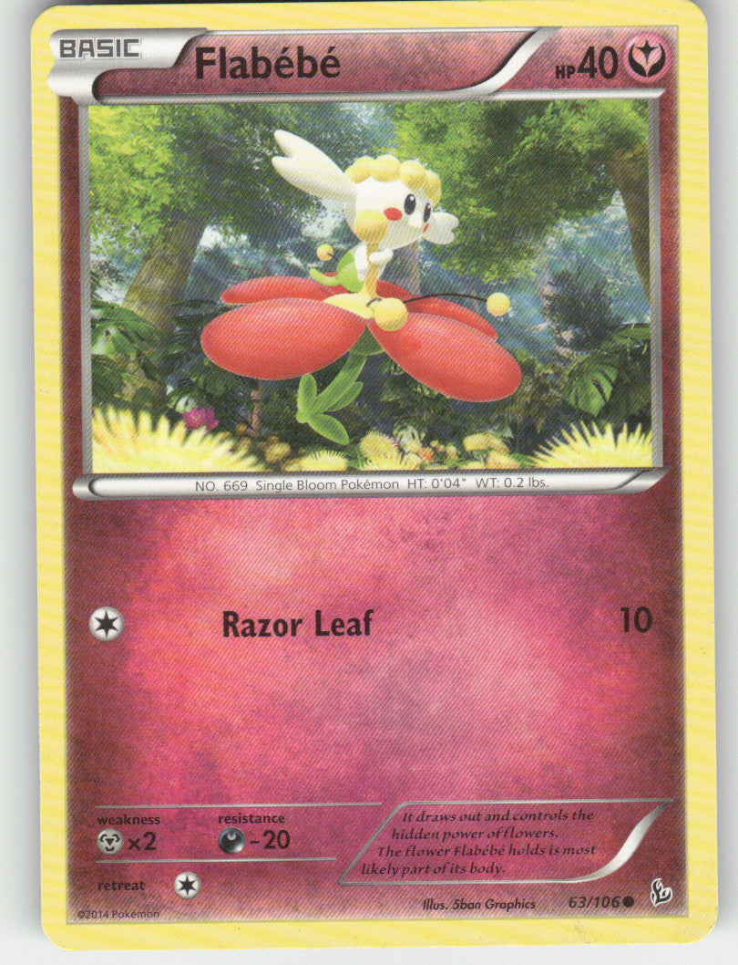 Flabebe (63) Common XY - Flashfire 63/106 NM