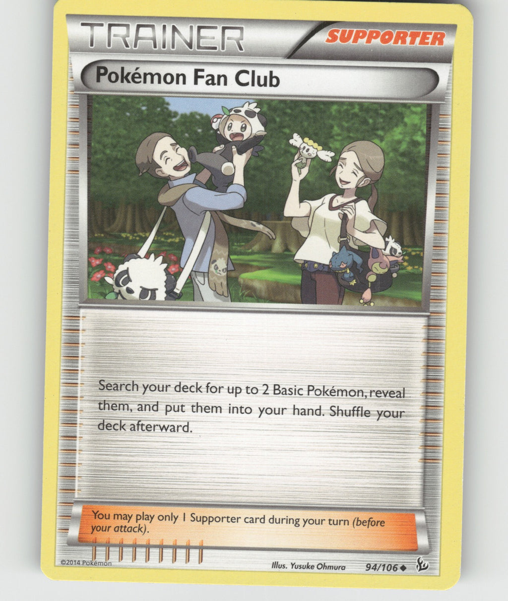 Pokemon Fan Club Uncommon XY - Flashfire 94/106 NM