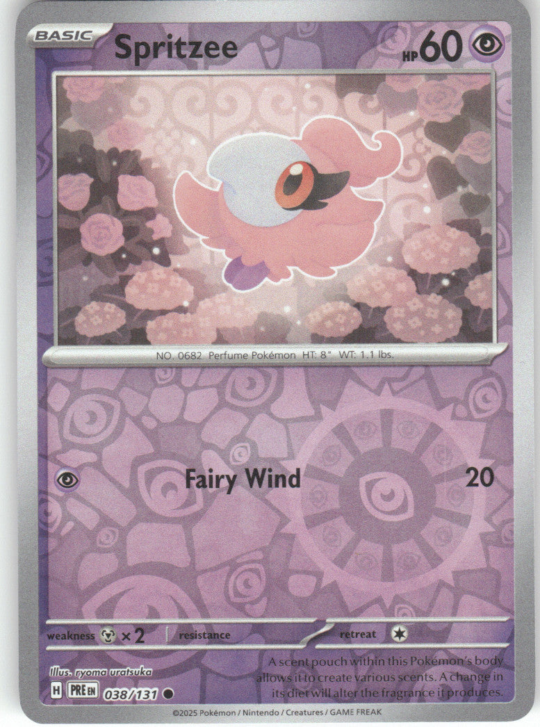 Spritzee Reverse Holo Common SV: Prismatic Evolutions 038/131 NM