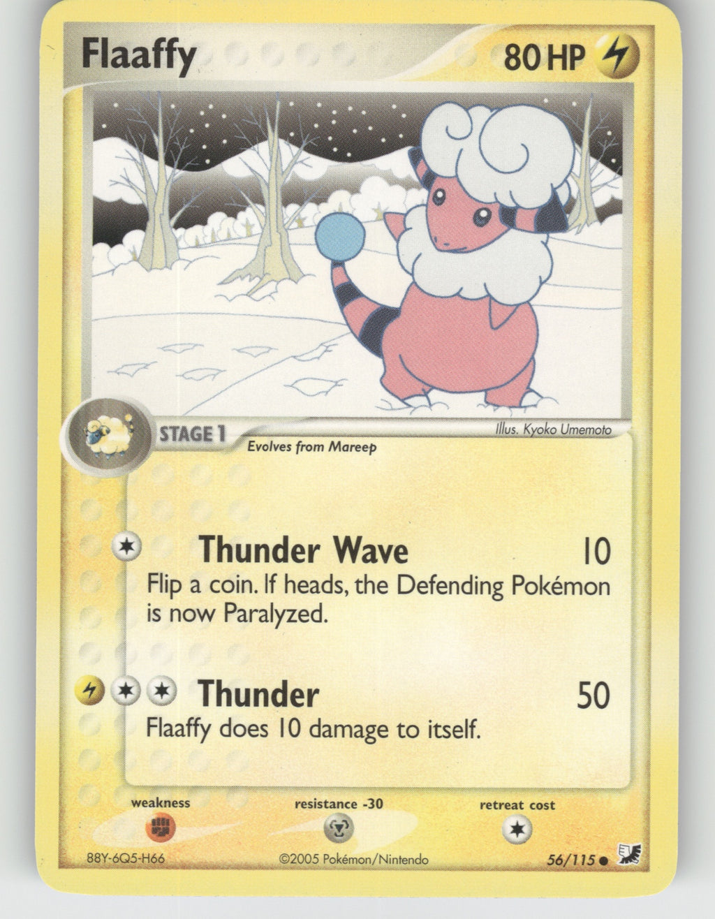 Flaaffy Common EX Unseen Forces 56/115 NM