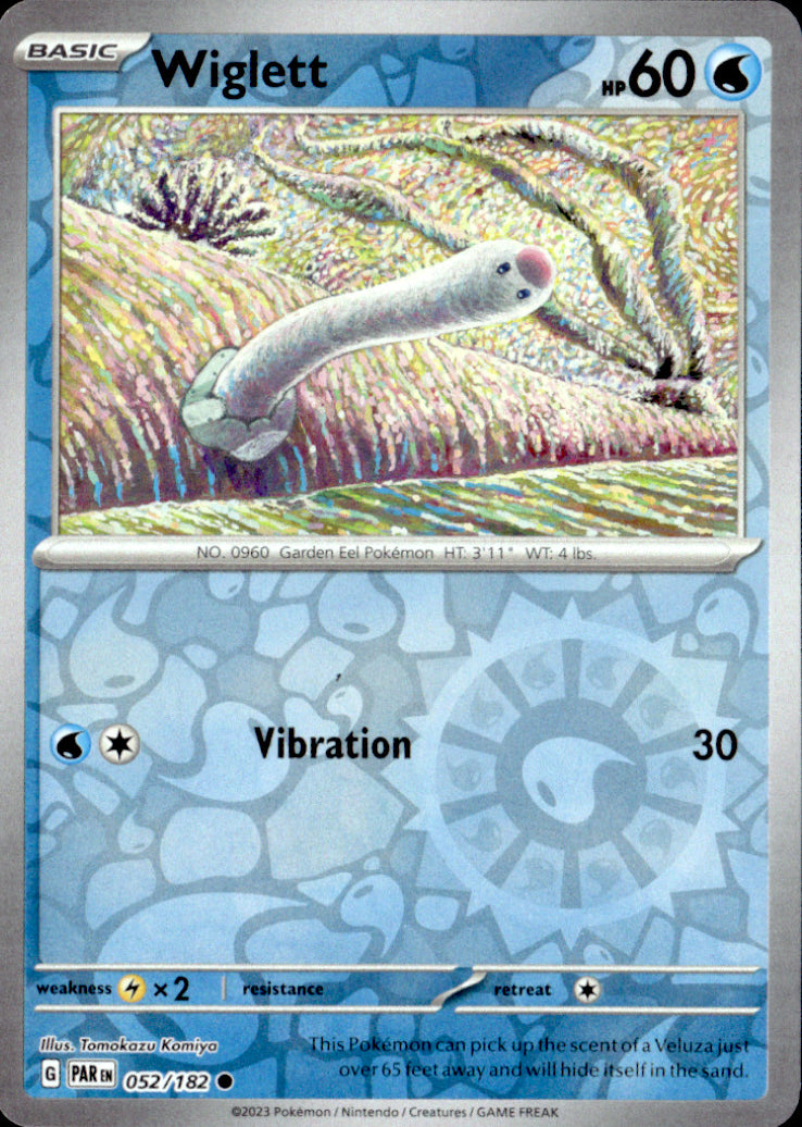 Wiglett Reverse Holo Common SV04: Paradox Rift 052/182 NM