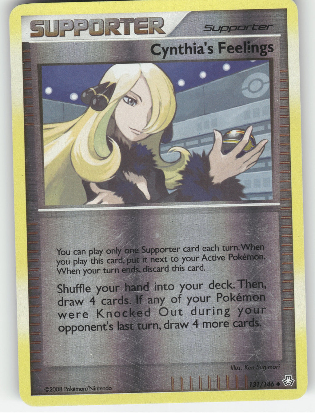 Cynthia's Feelings Reverse Holo Uncommon Legends Awakened 131/146 NM
