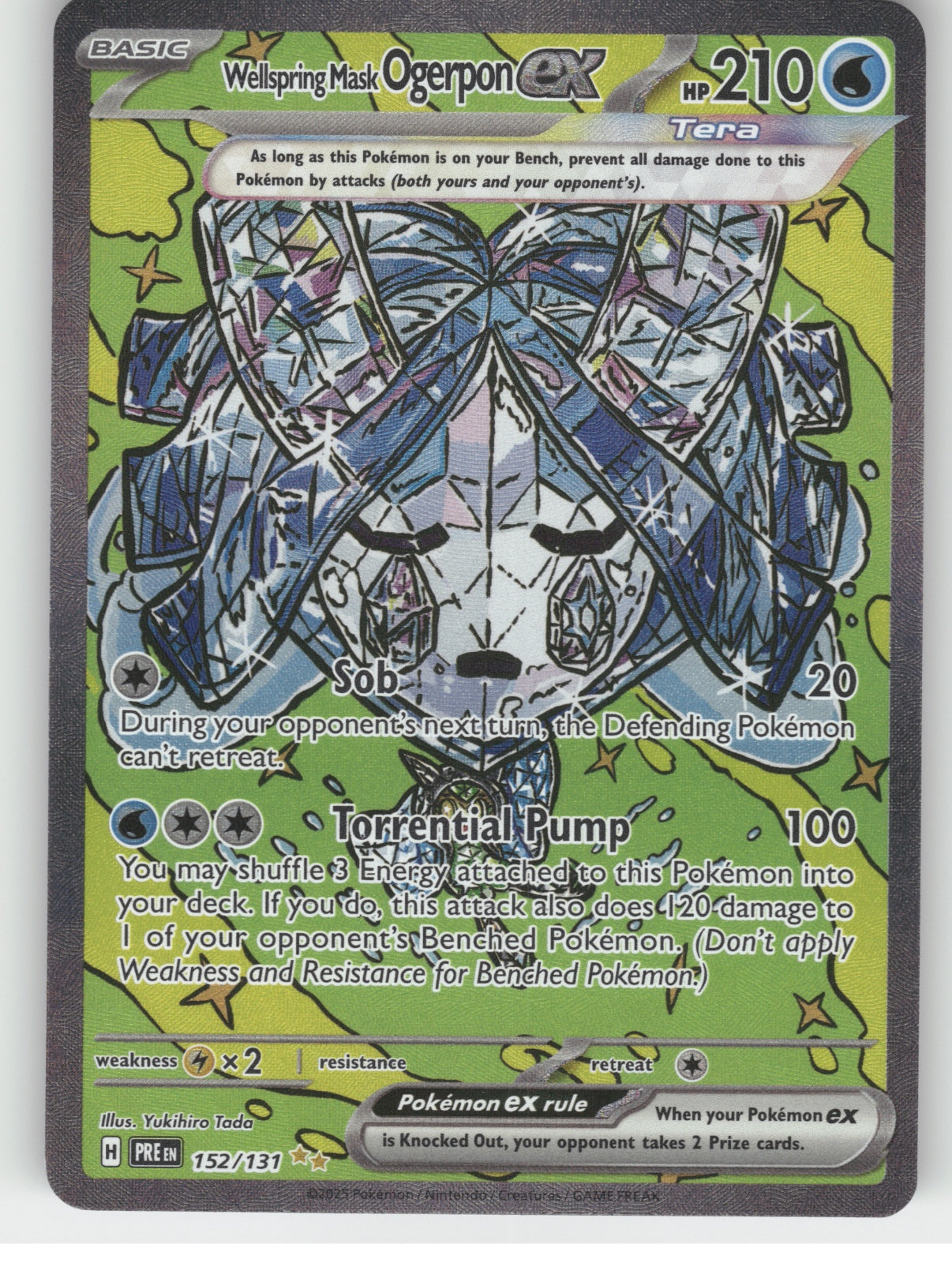 Wellspring Mask Ogerpon ex Holo Special Illustration Rare SV: Prismatic Evolutio