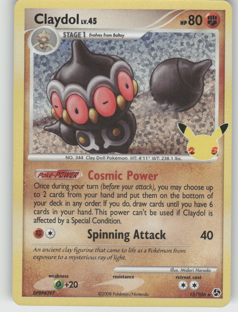 Claydol Holo Classic Collection Celebrations: Classic Collection 15/106 NM