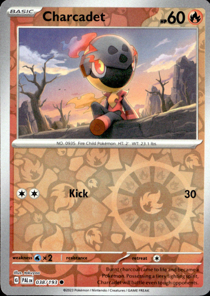 Charcadet Reverse Holo Common SV02: Paldea Evolved 038/193 NM