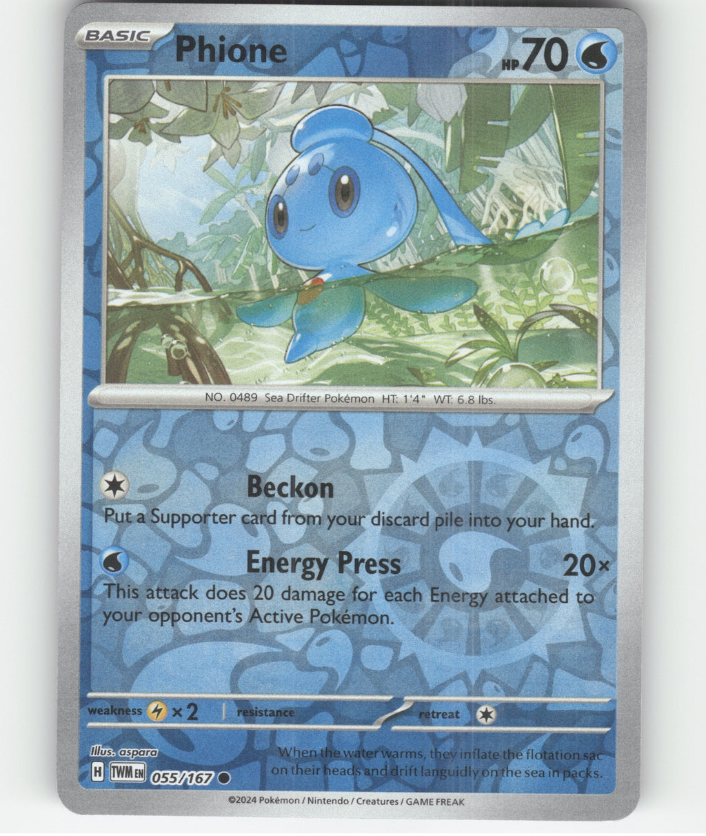 Phione Common SV06: Twilight Masquerade 055/167 NM