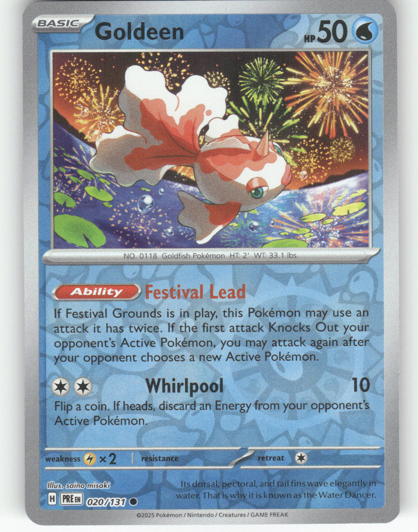 Goldeen Reverse Holo Common SV: Prismatic Evolutions 020/131 NM